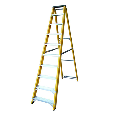10 Tread Swing Back Fibreglass Step Ladder