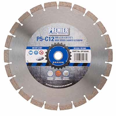 Diamond Blade P5C12 125x2.2x12x22.2mm